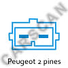 Conector de Diagnóstio Peugeot 2 pines